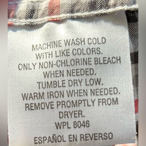 Alfani Fitted Plaid Long Sleeve Button Down Plaid Casual Button Down Shirt Sz L - Picture 6 of 7